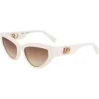 Liu jo LJ800S Damen-Sonnenbrille Vollrand Cat Eye Kunststoff-Gestell, weiß