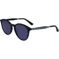 Calvin Klein CK23510S Unisex-Sonnenbrille Vollrand Panto Kunststoff-Gestell, schwarz