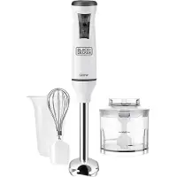 Black & Decker BLACK + DECKER Stabmixer mit Zubehör 600W Weiß
