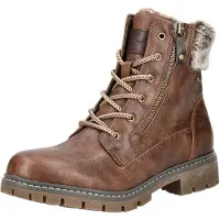 Tom Tailor Schnürstiefel Braun