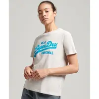 Superdry Vl Scripted Coll Kurzarm-t-shirt