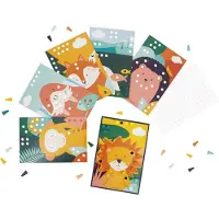 Janod Holz-Mosaik Lernspielzeug - bunte Mosaik-Set für Kinder