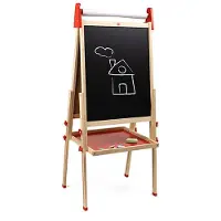 Eurekakids Alles-in-1 Holzstaffelei Mit Whiteboard