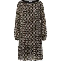 s.Oliver Dress Grey/black Größe: 36 | Midikleider Outlet | Damen | Grau