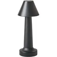 Beliani Tischlampen 2er Set Schwarz Metall Kabellos Wiederaufladbar Touch Funktion Dimmfunktion USB Kabel Indoor Outdoor Tischleuchte