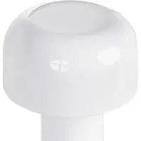 Beliani Tischlampe Weiß Metall Kabellos Wiederaufladbar Akku Touch Funktion LED Dimmfunktion USB Kabel Indoor Outdoor Tischleuchte Schreibtischlampe