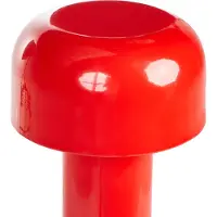 Beliani Tischlampe Rot Metall Kabellos Wiederaufladbar Akku Touch Funktion LED Dimmfunktion USB Kabel Indoor Outdoor Tischleuchte Schreibtischlampe
