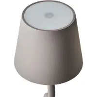 Beliani Tischlampe Beige Metall Kabellos Wiederaufladbar Touch Funktion Dimmfunktion USB Kabel Indoor Outdoor Tischleuchte Schreibtischlampe
