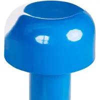 Beliani Tischlampe Blau Metall Kabellos Wiederaufladbar Akku Touch Funktion LED Dimmfunktion USB Kabel Indoor Outdoor Tischleuchte Schreibtischlampe