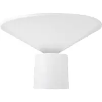 Beliani Tischlampe Weiß Metall Kabellos Wiederaufladbar Akku Touch Funktion Dimmfunktion USB Kabel Indoor Outdoor Tischleuchte Schreibtischlampe