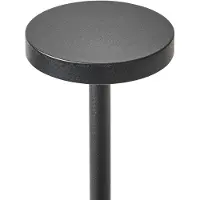 Beliani Tischlampe Schwarz Metall Kabellos Wiederaufladbar Touch Funktion Dimmfunktion USB Kabel Indoor Outdoor Tischleuchte Schreibtischlampe