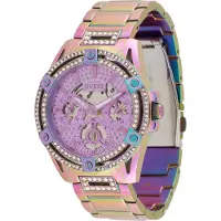 GUESS Damen Multifunkion Armbanduhr Queen mehrfarbig 40 mm GW0464L4