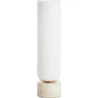 Light & Living - Tischleuchte Rylano - Weiß - Ø12x47cm Tischlampe - Nachttischlampe, Wohnzimmer, Schlafzimmer