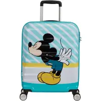 American Tourister Wavebreaker Disney Spinner 55 / 20 Disney Trolley Mickey Blue Kiss mehrfarbig
