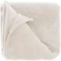 Unique living Decke Claudi 130x160cm Cremeweiß