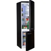 Amica KGCR 387 100 MS, 244 l, N-ST, 40 dB, 3 kg/24h, E, Schwarz