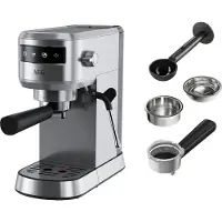 AEG Espresso Siebträgermaschine EC6-1-6ST Gourmet 6 EC6-1-6ST Edelstahl
