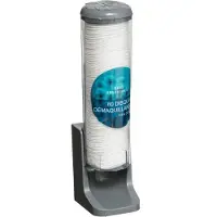 5 Five Wattepad-Spender für Kosmetikpads, H. 27 cm, Wandmontage, 80 Pads, hygienische Entnahme
