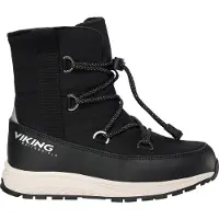 Viking Watershield Equip Warm WP Kinder Wasserdichte Winterstiefel mit Warmfutter Schwarz (Black), 3-94515-2