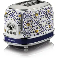 Ariete 0155/1C, 2 Scheibe(n), Blau, Weiß, Metall, 810 W, 220-240 V, 50/60 Hz