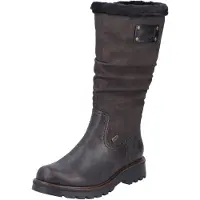 Rieker Damen Stiefel warm gefüttert Winterstiefel Raffung 73291, Größe:41 EU, Farbe:Braun