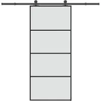 Super Merchant Schiebetür mit Beschlag 90x205 cm ESG-Glas & Aluminium