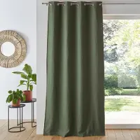 La redoute interieurs Blickdichter Vorhang Onega, Aufhängung Mit Ösen, Gewaschenes Leinen 350 x 135 cm