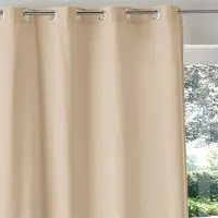 La redoute interieurs Vorhang Uni Baumwolle Gezopft Ösen Panama 260 x 130 cm