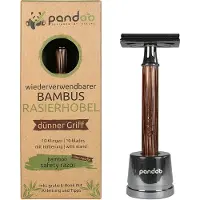 Pandoo Rasierhobel aus Bambus dünner Griff