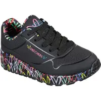 SKECHERS Sneaker "UNO LITE-LOVELY LUV", Schnürschuh mit bedruckter Sohle, Größenschablone zum Download