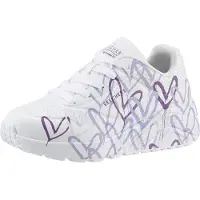 SKECHERS Uno Lite Spread The Love White/Light Purple Größe EU 28