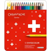 Caran d'Ache Swisscolor Farbige Bleistiftminen 18er-Set