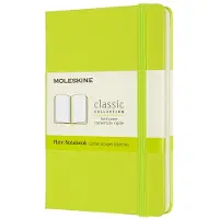 Moleskine Classic Hard Cover Notebook Pocket Lemon Green Plain