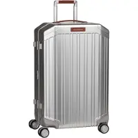 Piquadro Alu Medium 4 Wheel Trolley grigio / cuoio
