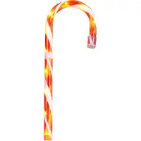 Intratuin LED Zuckerstange , rot , Kunststoff , Maße (cm): B: 18 H: 120 T: 2.5