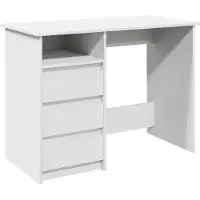 vidaXL Schreibtisch Weiß 102x50x75 cm Holzwerkstoff