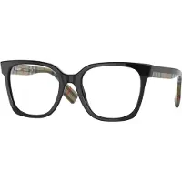 Burberry Damen BE2347 EVELYN 3942 Rahmen von BRILLEN Acetat Schwarz Transparent Quadratisch Normal