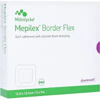 Mepilex Border Flex Schaumverb.haft.12,5x12,5 cm 10 St Verband