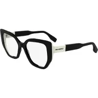 Karl Lagerfeld KL6174 Damen-Brille inkl. Gläser Vollrand Cat Eye Acetat-Gestell 53/17/145, schwarz