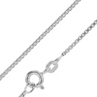 Trendor 60569 Feine Veneziakette 925 Sterlingsilber 0,9 mm 38 - 60 cm