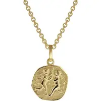 Trendor 75905-06 Sternzeichen für Kinder Zwilling Gold 333 Anhänger + Kette
