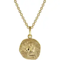 Trendor 75905-02 Sternzeichen für Kinder Wassermann Gold 333 Anhänger + Kette