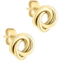 Liebeskind berlin LJ-1049-E-12 Damen-Ohrringe Ohrstecker Edelstahl IP Gold