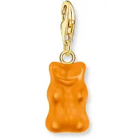 Thomas Sabo 2186-413-8 Charm Goldbären-Anhänger Orange vergoldet