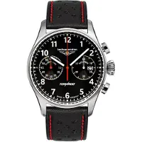 Bauhaus 2770-02 Herrenuhr Aviation CT-BHA Tornado Chronograph Schwarz/Rot