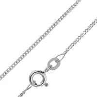 Trendor 41086 Feine Panzerkette 925 Silber Rhodiniert 1,2 mm breit