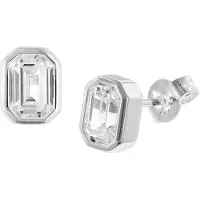 Trendor 68497 Damen-Ohrringe 925 Silber Ohrstecker mit Zirkonia