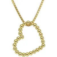 Trendor 41186 Damen-Kette Swinging Heart Gold auf Silber 925