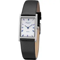 Regent Damen Uhr Lederarmband Leder Armbanduhr Analog schwarz URF1300