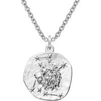 Trendor 08441-08 Sternzeichen Löwe mit Halskette 925 Silber Ø 16 mm